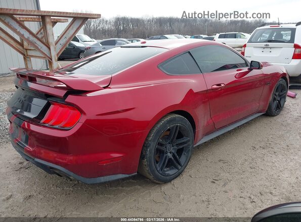 1FA6P8CF5J5178176 2018 FORD MUSTANG Темно-бордовый Задняя правая четверть