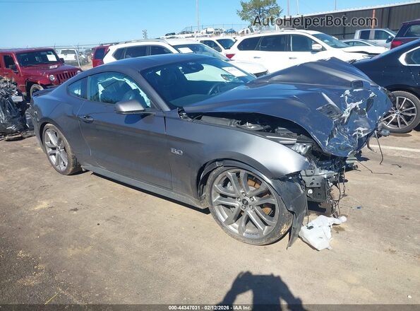 1FA6P8CF5P5306120 2023 FORD MUSTANG Серый Передняя правая четверть