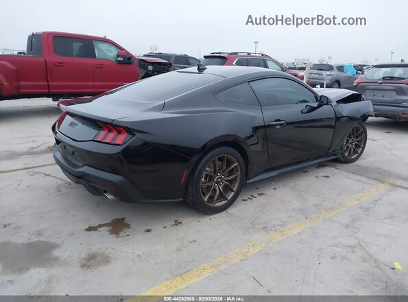 1FA6P8CF6R5421103 2024 FORD MUSTANG Черный Задняя правая четверть