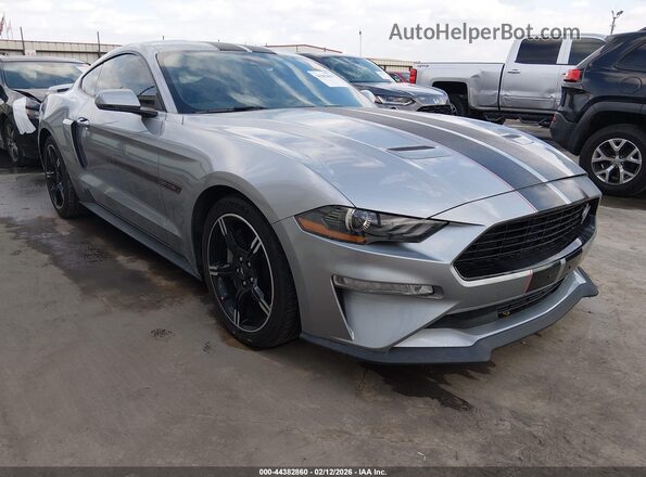 1FA6P8CF7L5121643 2020 FORD MUSTANG Серебряный Передняя правая четверть
