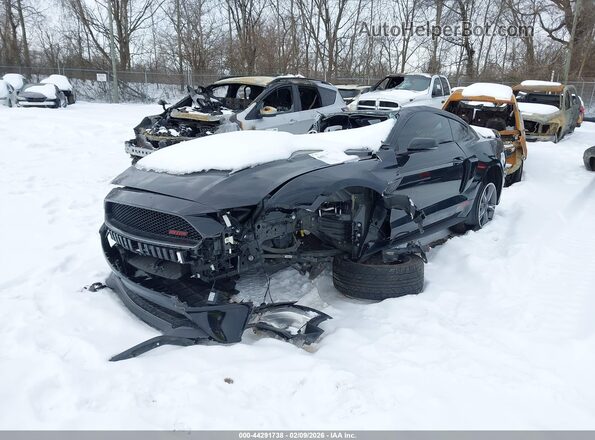 1FA6P8CF7P5306099 2023 FORD MUSTANG Черный Передняя левая четверть