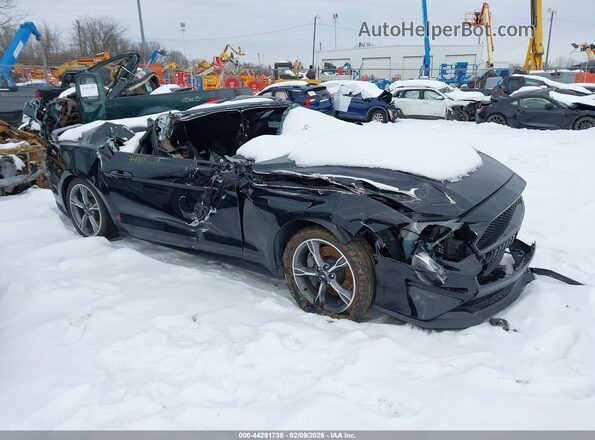 1FA6P8CF7P5306099 2023 FORD MUSTANG Черный Передняя правая четверть