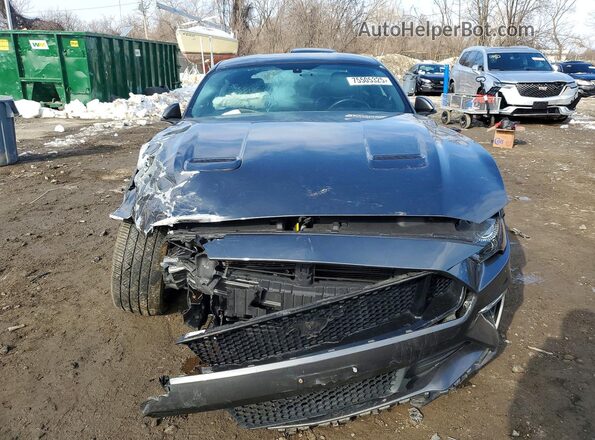1FA6P8CF8K5141558 2019 FORD MUSTANG Gray Դիմացի տեսք