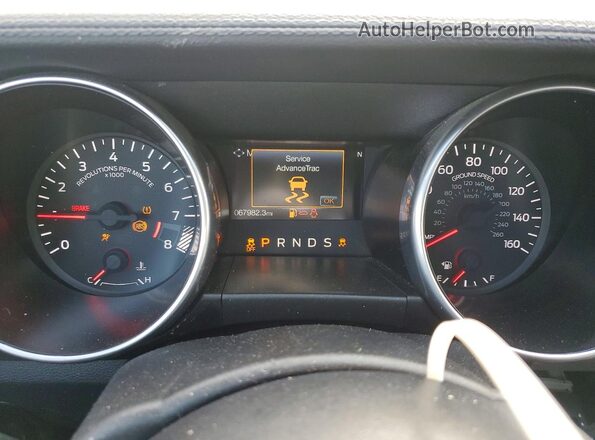 1FA6P8CF8K5141558 2019 FORD MUSTANG Gray Սարքավորումների վահանակի տեսք
