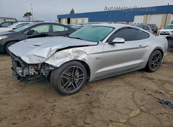 1FA6P8CF8K5161924 2019 FORD MUSTANG Silver Front left
