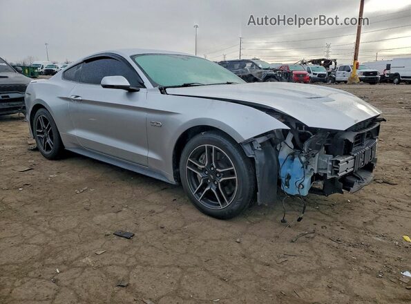 1FA6P8CF8K5161924 2019 FORD MUSTANG Silver Front right
