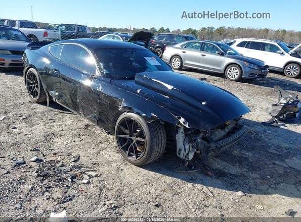 1FA6P8CF9G5205727 2016 FORD MUSTANG Черный Передняя правая четверть