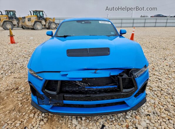 1FA6P8CFXR5404014 2024 FORD MUSTANG Синий Вид спереди