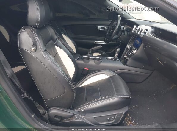 1FA6P8R05N5552570 2022 FORD MUSTANG Green Vista interior delantera