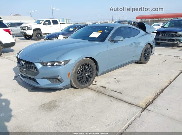 1FA6P8TH0R5142103 2024 FORD MUSTANG Синий Передняя левая четверть