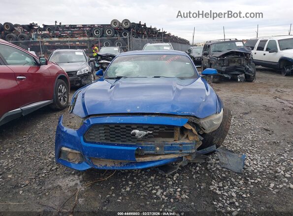 1FA6P8TH1H5212156 2017 FORD MUSTANG Синий Вид задней части салона