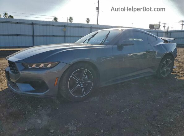 1FA6P8TH1R5145950 2024 FORD MUSTANG Серый Передняя левая четверть