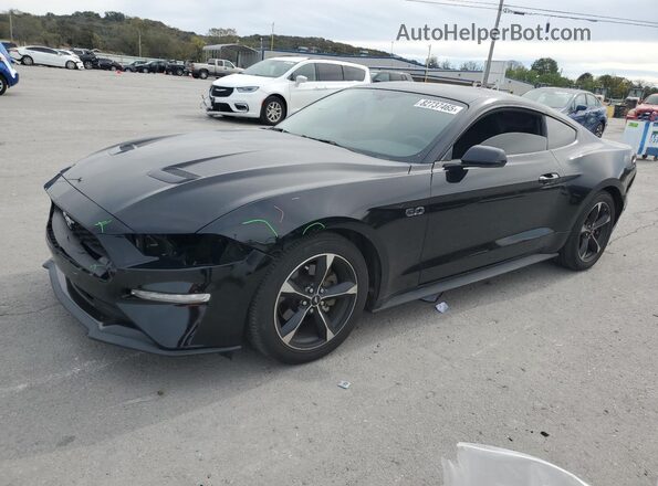 1FA6P8TH3K5114558 2019 FORD MUSTANG Black Przód lewy