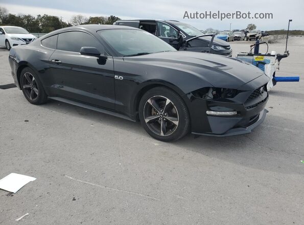 1FA6P8TH3K5114558 2019 FORD MUSTANG Black Przód prawy