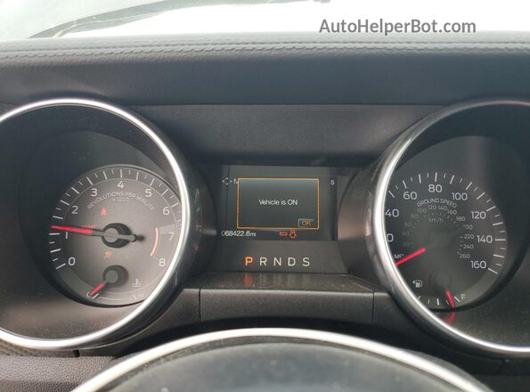1FA6P8TH3K5114558 2019 FORD MUSTANG Black Widok zestawu wskaźników