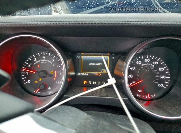 1FA6P8TH3K5158074 2019 FORD MUSTANG White ხელსაწყოთა პანელის ხედი