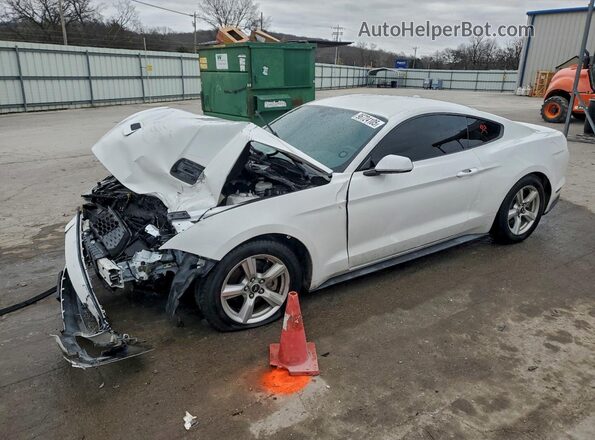 1FA6P8TH3K5158074 2019 FORD MUSTANG White წინა მარცხენა ხედი სამი მეოთხედიდან