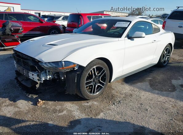 1FA6P8TH3M5115244 2021 FORD MUSTANG Белый Передняя левая четверть