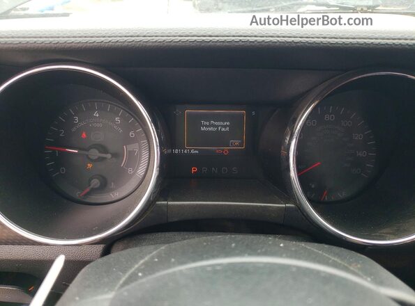1FA6P8TH4H5208313 2017 FORD MUSTANG Черный Вид щитка приборов