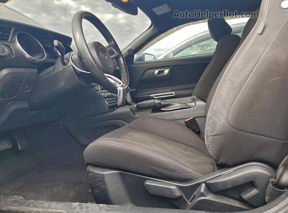 1FA6P8TH6K5120175 2019 FORD MUSTANG Blue Widok wnętrza z przodu