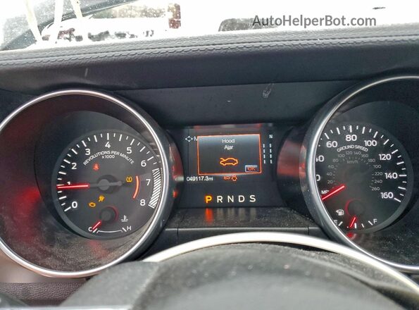 1FA6P8TH8N5131229 2022 FORD MUSTANG Черный Вид щитка приборов