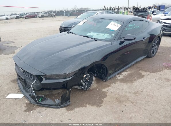 1FA6P8TH8S5124194 2025 FORD MUSTANG Черный Передняя левая четверть