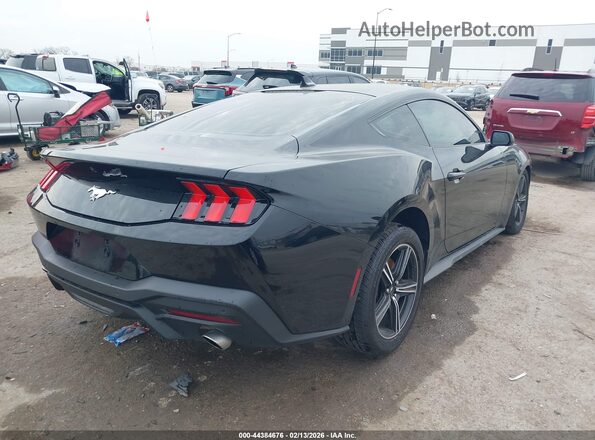 1FA6P8TH8S5124194 2025 FORD MUSTANG Черный Задняя правая четверть