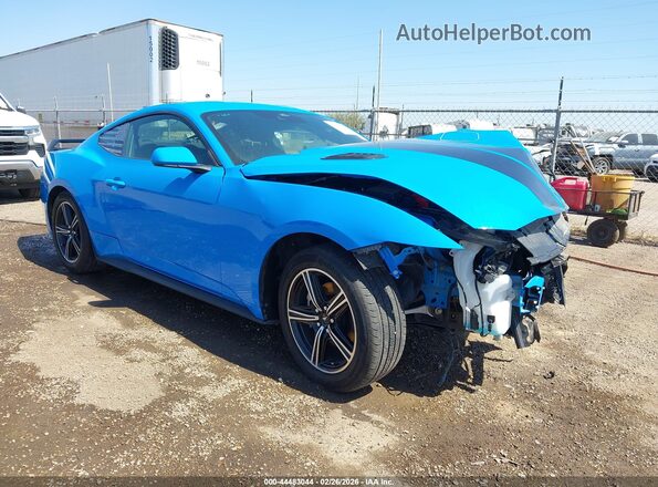 1FA6P8TH8S5129119 2025 FORD MUSTANG Синий Передняя правая четверть