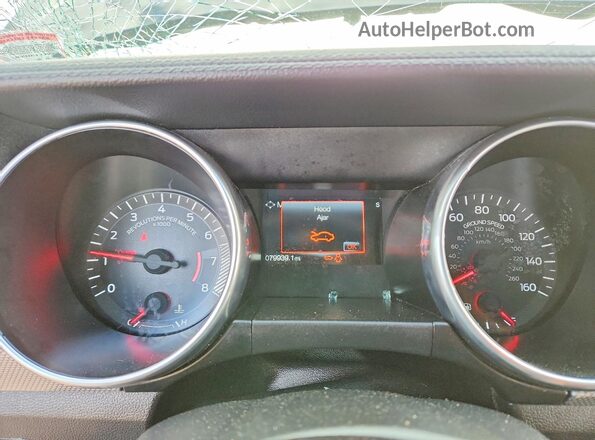 1FA6P8THXK5205052 2019 FORD MUSTANG Черный Вид щитка приборов