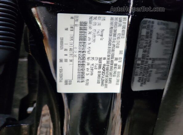 1FADP3E21JL284463 2018 FORD FOCUS Черный Вид наклейки с VIN-кодом