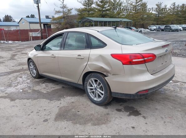 1FADP3F28HL262937 2017 FORD FOCUS Желто-коричневый Задняя левая четверть