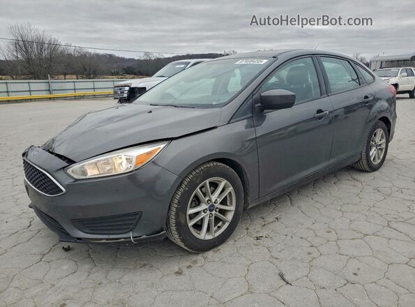 1FADP3F28JL214876 2018 FORD FOCUS Gray Vista tres cuartos delantera izquierda