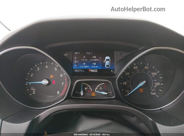 1FADP3FE1GL219260 2016 FORD FOCUS Silver უკანა სავარძლების ხედი