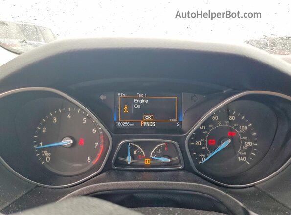 1FADP3H26HL203575 2017 FORD FOCUS Черный Вид щитка приборов