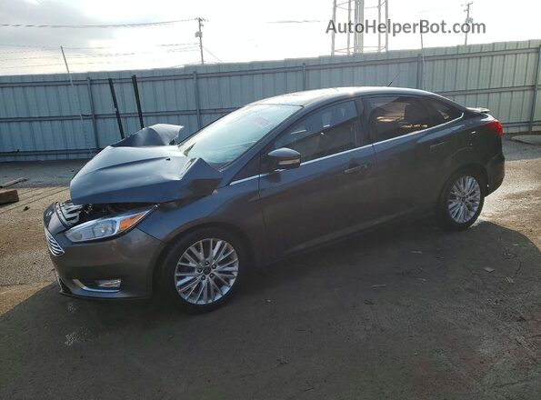 1FADP3J27HL259910 2017 FORD FOCUS Угольный Передняя левая четверть