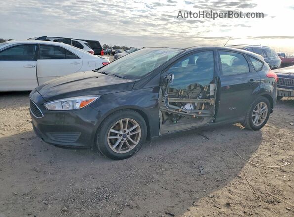 1FADP3K20HL217237 2017 FORD FOCUS Черный Передняя левая четверть