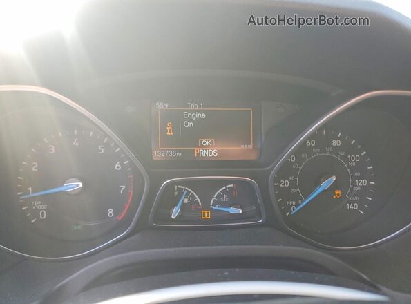 1FADP3K25GL380030 2016 FORD FOCUS Черный Вид щитка приборов