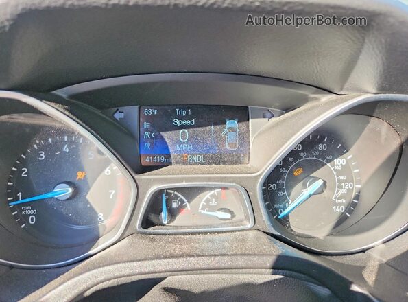 1FADP3K26JL297682 2018 FORD FOCUS Угольный Вид щитка приборов