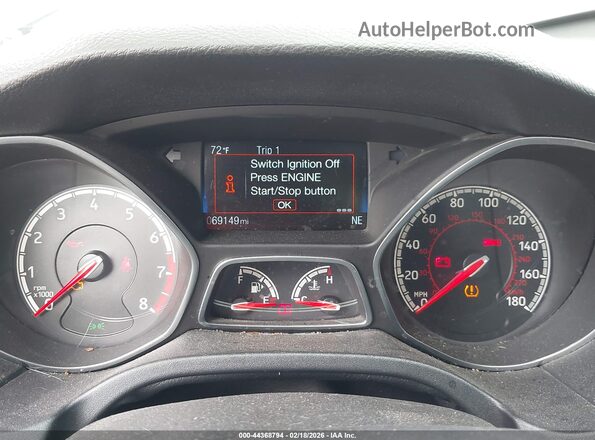 1FADP3L92JL289672 2018 FORD FOCUS ST Синий Вид задних сидений