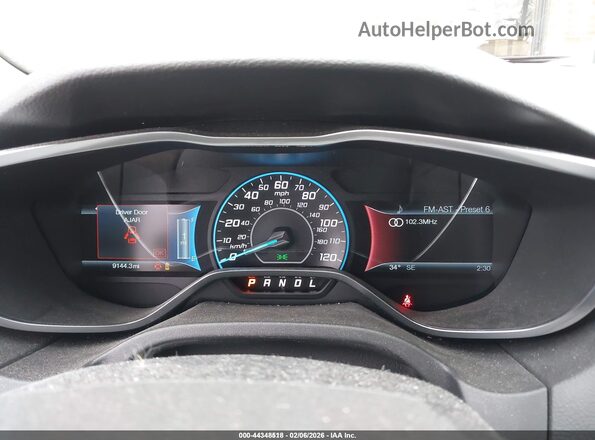 1FADP3R41GL388312 2016 FORD FOCUS ELECTRIC Black უკანა სავარძლების ხედი