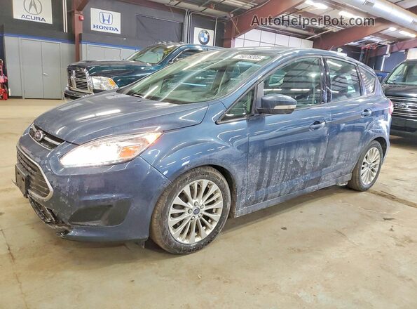 1FADP5AU1JL105681 2018 FORD C-MAX Синий Передняя левая четверть