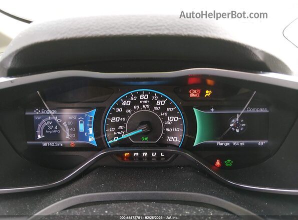 1FADP5AU8GL108943 2016 FORD C-MAX HYBRID Dark Blue Вид задних сидений