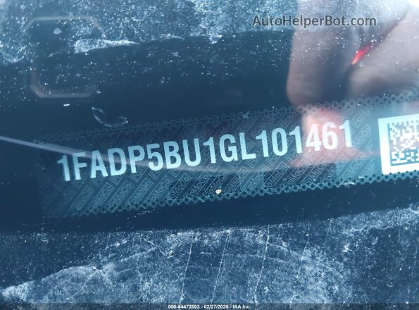 1FADP5BU1GL101461 2016 FORD C-MAX HYBRID Blue Widok komory silnika