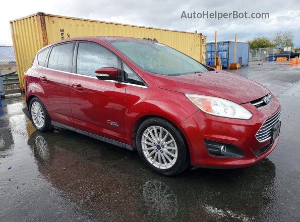 1FADP5CU4GL101954 2016 FORD C-MAX Красный Передняя правая четверть