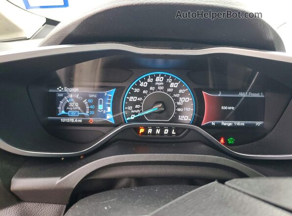 1FADP5CU7GL100183 2016 FORD C-MAX Gray Widok zestawu wskaźników