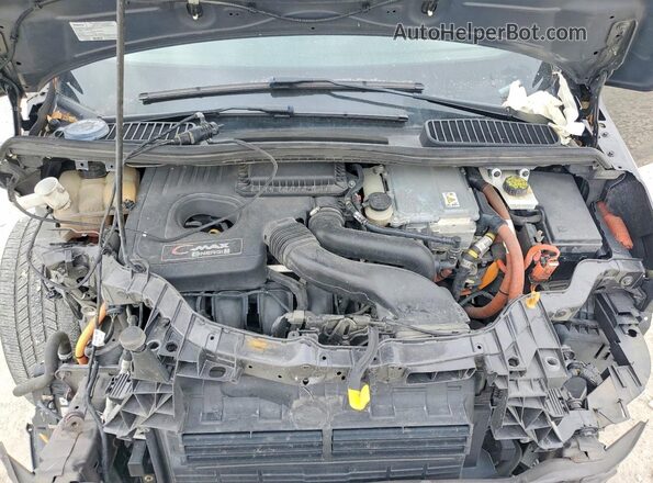 1FADP5CU7GL100183 2016 FORD C-MAX Gray Widok wnętrza z tyłu