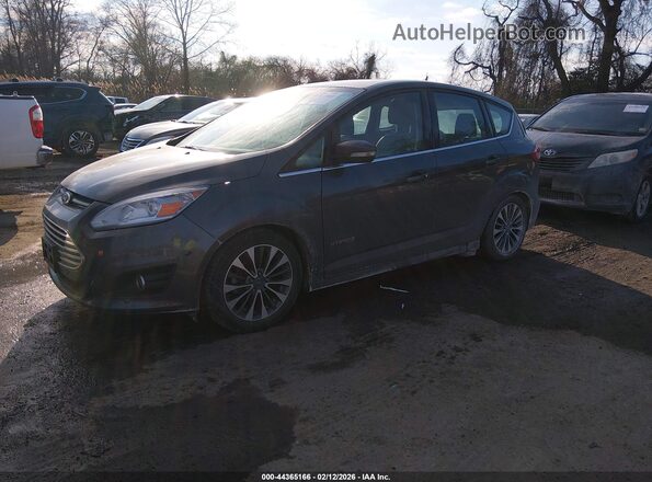 1FADP5DU3HL113674 2017 FORD C-MAX HYBRID Gray Vista tres cuartos delantera izquierda