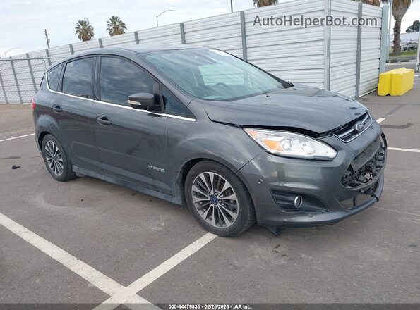 1FADP5DU4JL101507 2018 FORD C-MAX HYBRID Серый Передняя правая четверть