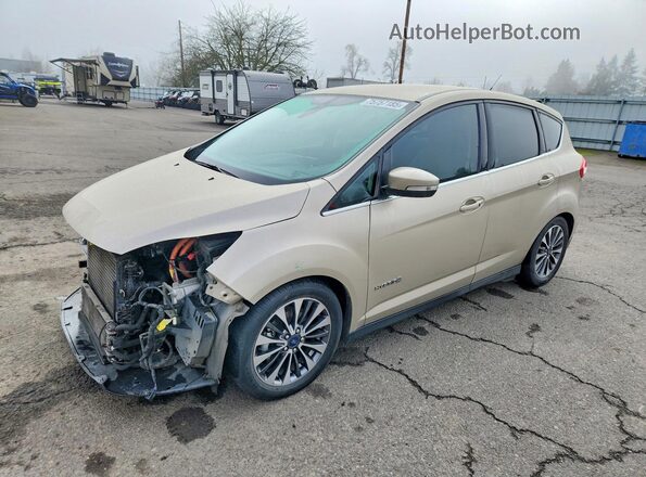 1FADP5DU6JL105607 2018 FORD C-MAX Кремовый Передняя левая четверть