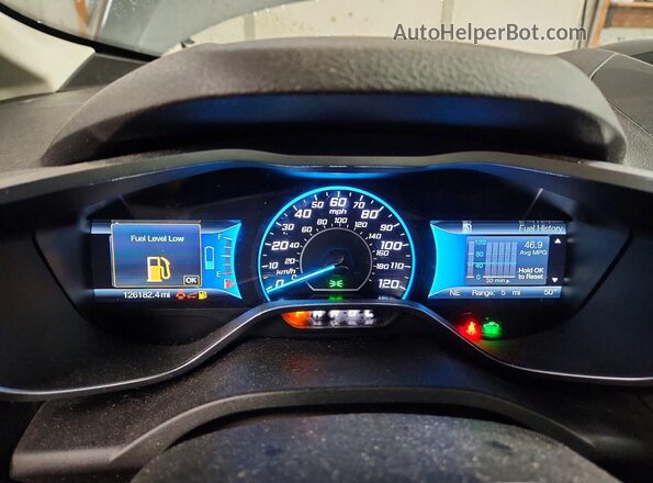1FADP5EU5HL101220 2017 FORD C-MAX Серый Вид щитка приборов